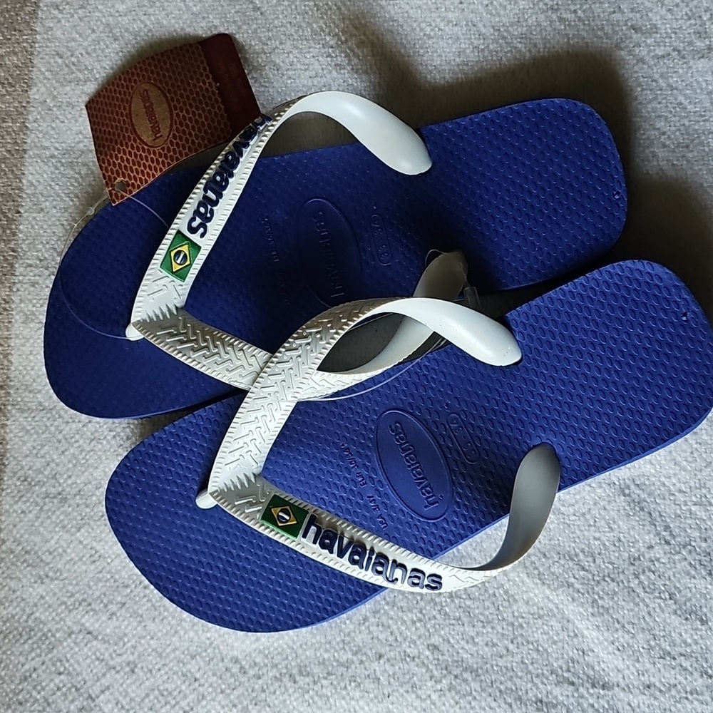 Kids’ Havaianas Brazil Flip Flops Size 3/4 Unisex